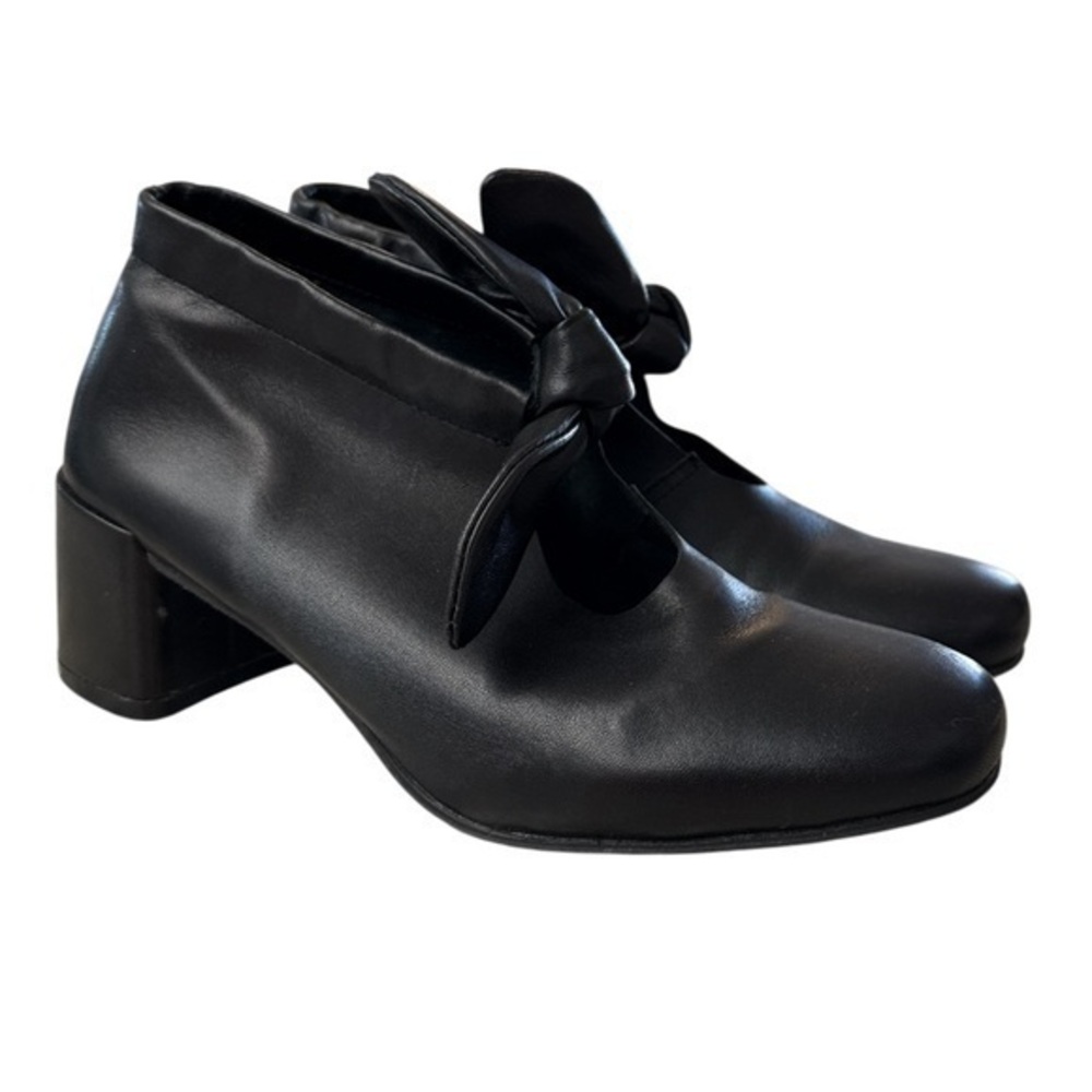 ALL BLACK brand leather heels size 38